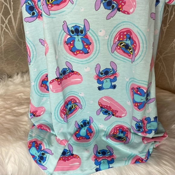 DISNEYLAND DISNEY STITCH WOMEN PAJAMA TSHIRT DRESS - Picture 9 of 10